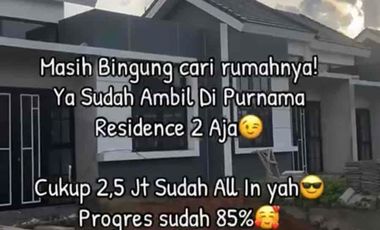 DIJUAL RUMAH DP HANYA 2.5JT LANGSUNG CICIL KPR PURNAMA RESIDENCE 2 SIAP HUNI MONCONGLOE MAROS