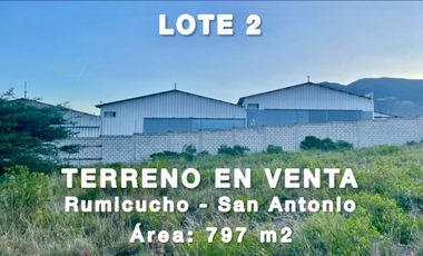 TERRENO EN VENTA SAN ANTONIO DE PICHINCHA RUMICUCHO