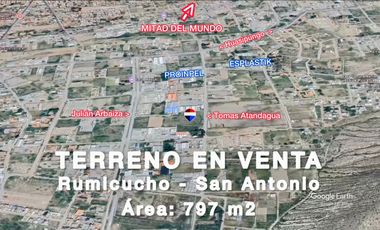 TERRENO EN VENTA SAN ANTONIO DE PICHINCHA RUMICUCHO