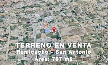 TERRENO EN VENTA SAN ANTONIO DE PICHINCHA RUMICUCHO