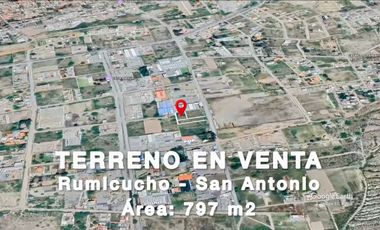TERRENO EN VENTA SAN ANTONIO DE PICHINCHA RUMICUCHO