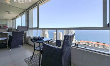 Dpto Amoblado Con Vista Panorámica En Reñaca Ed. Eluchans