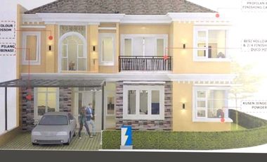 Rumah hoek 2lt 14x17 237m Type 5KT Cluster La seine JGC Jakarta Garden City Cakung