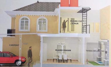 Rumah hoek 2lt 14x17 237m Type 5KT Cluster La seine JGC Jakarta Garden City Cakung