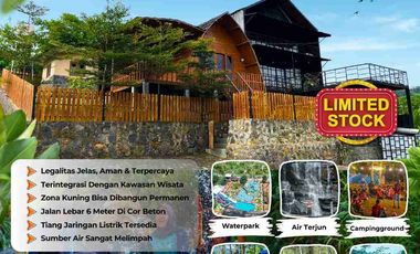 Jual Tanah Murah Zona Kuning bisa di bangun permanen Deket area Wisata dan air terjun