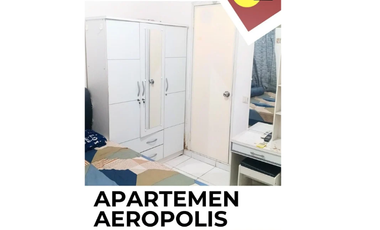disewakan bulanan apartemen studio aeropolis residence 3 tower 1 Furniture lengkap sebrang bandara Soekarno Hatta ar3 neglasari Tangerang Banten full furnished termurah