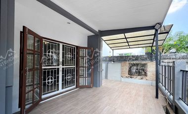 บุรีรมย์ วงแหวน-ปิ่นเกล้า แปลงมุมต่อเติมครบ สภาพดีพร้อมอยู่ ทำเลดีในซอยวัดพระเงิน