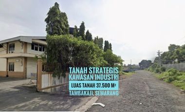 (Bb) Tanah Kosong 3.75 Ha area Industri SEMARANG, Hrg dbawah NJOP, Mantap