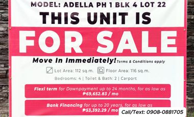 DUPLEX Unit for Sale at 116 sqm floor area in Marilao Bulacan