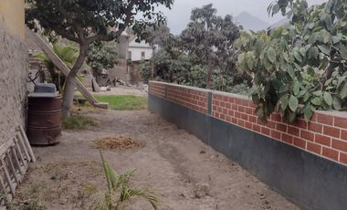 VENTA DE TERRENO EN CHOSICA