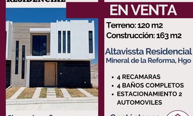 🔴Casa en Venta en Altavissta Residencial, muy cerca de Ciudad del Conocimiento UAEH🔴