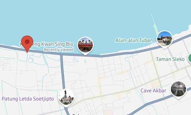 Tanah Jalur Pantura Tuban dijual 2400m²/ 2 Hektar 1 km dari Teuku Umar Tuban. 5,5 jt/m² nego. Lokasi strategis di Jl. Raya Tuban Semarang - Tuban