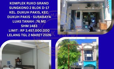 JUAL RUKO LELANG BANK DI SURABAYA (RUKO GRAND SUNGKONO 2) : LELANG KPKNL