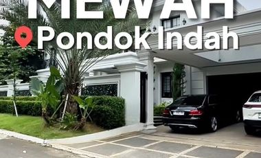 Rumah Mewah Pondok Indah Taman Bukit Hijau LT 650 M2 LB 900 M2 Lokasi Premium Depan Taman Jalan Lebar Bagus