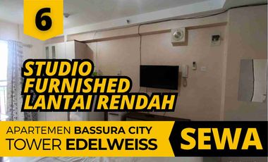 Sewa Studio Furnished 3 Bulan Cuma 9jt untuk
 Apartemen Bassura City