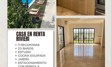 CASA EN RENTA — RIVIERI
