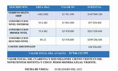 VENTA CASA EN SANGIL / PINCHOTE /CURITI / BARICHARA