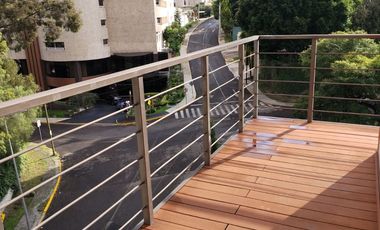Lindo departamento de 186 m2 en renta, excelente ubicación en Col La Paz, cerca de Ave. Juárez 2 recamaras, 2 baños, 2 autos $18000