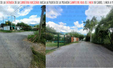 Casa Quinta en Venta en Santiago, en esquina, de 1 planta, en calle privada a 1 min de la Carretera y a 2 min a pie del muelle a la Presa de la Boca