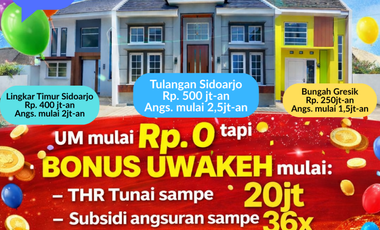 RUMAH SIDOARJO TULANGAN RP. 550JT-AN