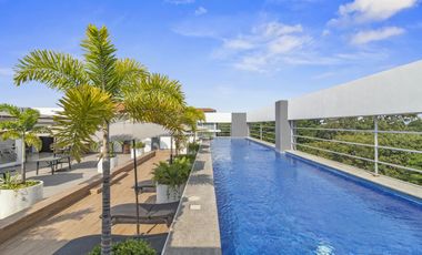 Departamento amueblado en renta en Fluvial Vallarta,  2 recamaras + alberca