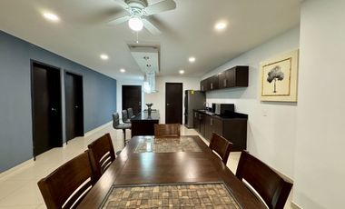 Departamento amueblado en renta en Fluvial Vallarta,  2 recamaras + alberca