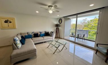 Departamento amueblado en renta en Fluvial Vallarta,  2 recamaras + alberca