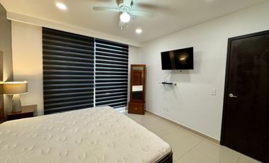 Departamento amueblado en renta en Fluvial Vallarta,  2 recamaras + alberca