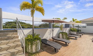 Departamento amueblado en renta en Fluvial Vallarta,  2 recamaras + alberca