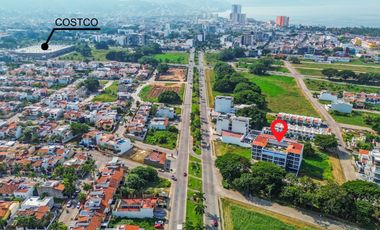 Departamento amueblado en renta en Fluvial Vallarta,  2 recamaras + alberca