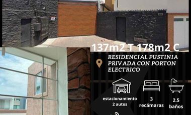 Casa en renta ubicada en el Residencial Pustinia Cholula Puebla