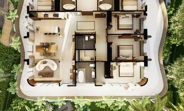 Luxury Apartment with Direct Thomas Beach View, Uluwatu