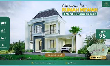 RUMAH MEWAH SLEMAN DENGAN KOLAM PRIBADI LOKASI STRATEGIS JL GODEAN DEKAT KOTA