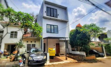 Dijual Rumah Modern Minimalist 3 Tingkat di Gandul Dekat Pintu Tol Brigif