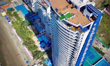 Venta departamento de lujo totalmente amoblado Tonsupa Grand Diamond vista al mar