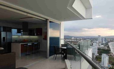 Venta departamento de lujo totalmente amoblado Tonsupa Grand Diamond vista al mar