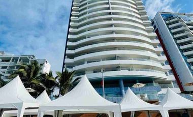 Venta departamento de lujo totalmente amoblado Tonsupa Grand Diamond vista al mar