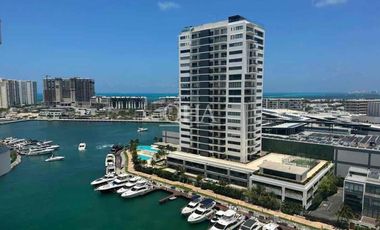 Departamento en renta en Puerto Cancún marina condos