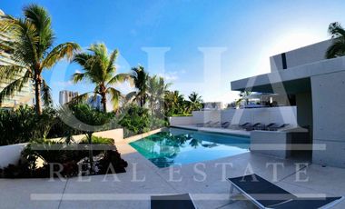 Departamento en renta en Puerto Cancún marina condos