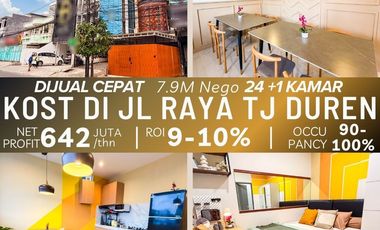 Jual Rumah Kost Mewah Jakarta Tanjung Duren Full Furniture 24 Kamar