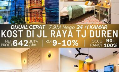 Jual Rumah Kost Mewah Jakarta Tanjung Duren Full Furniture 24 Kamar