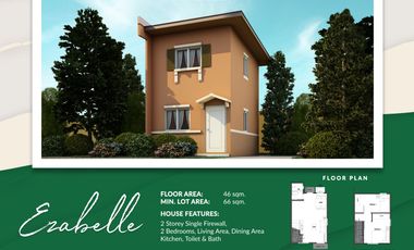 Ezabelle Single dettached unit for as low as ₱26,254 monthly amortization