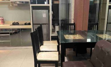 disewakan apartment waterplace tower c 2 br full furnish lengkap ada AC 3 kasur 2 sofa dapur tv lokasi dekat mall ptc