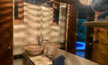 Renta de cabaña con jacuzzi monte Alto