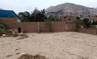 Venta de Terreno en Chosica