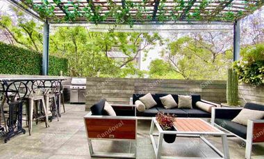 HERMOSO DEPARTAMENTO CON TERRAZA PRIVADA EN VENTA POLANCO