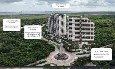 Departamento en Preventa en Parque Cancún, Supermanzana 10, Cancún, Quintana Roo, México #26-2080 AVC