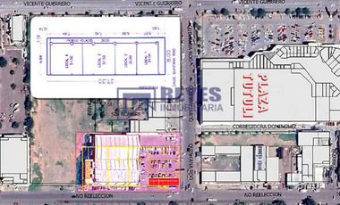 SE VENDEN 4 LOCALES COMERCIALES C. QUINTANA ROO EN CD. OBREGÓN