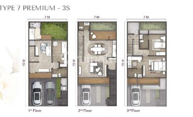 Rumah brand new 3lt 7x15 105m Cluster Kelimutu Asya JGC Jakarta Garden City