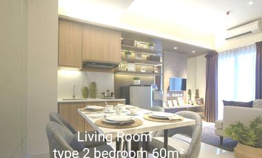 Sewa Apartemen Roseville Soho & Suite BSD – 2 BR Eksklusif Baru Murah Fully Furnished Electronic